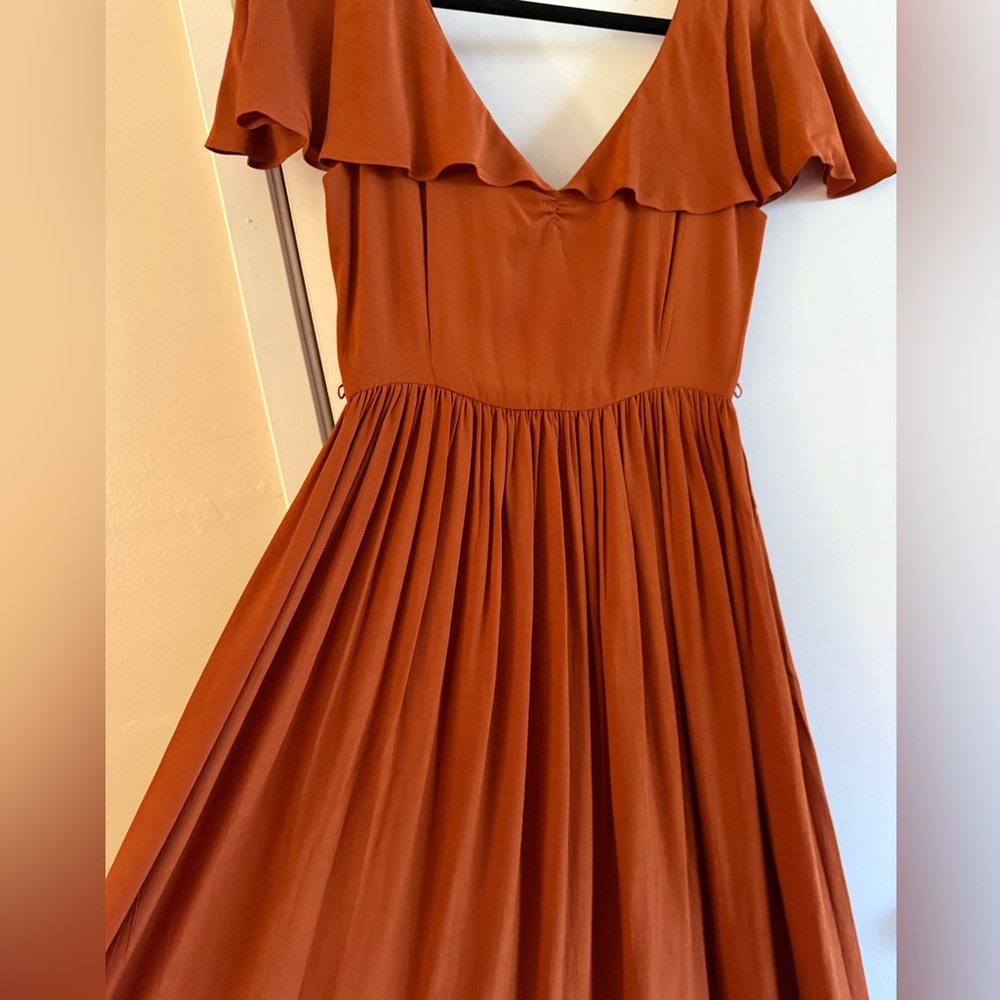 Christy Dawn The Monarch Dress in Rust - Picture 5 of 14